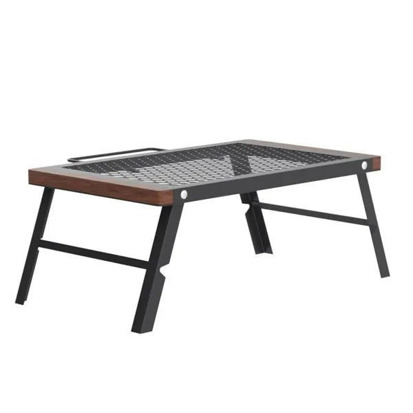 Foldable Wooden Mesh Camping Table