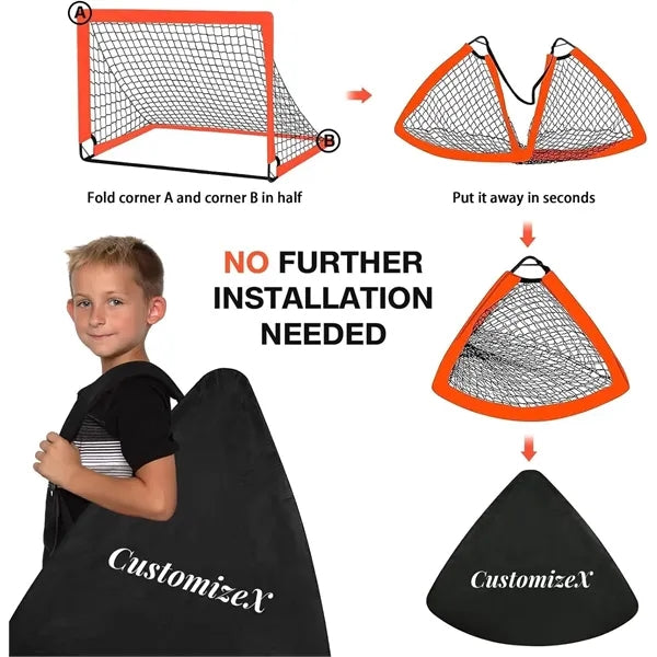Pop Up Kids Practice Soccer Goals