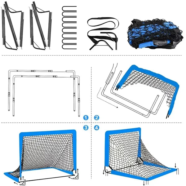 Pop Up Kids Practice Soccer Goals