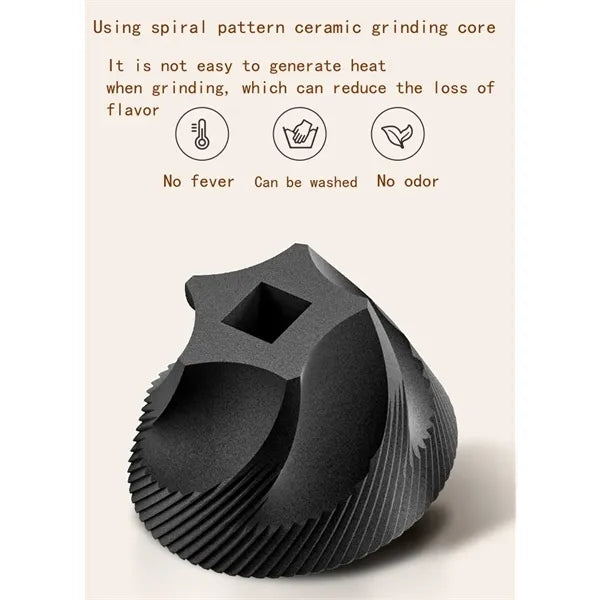 Portable manual coffee grinder