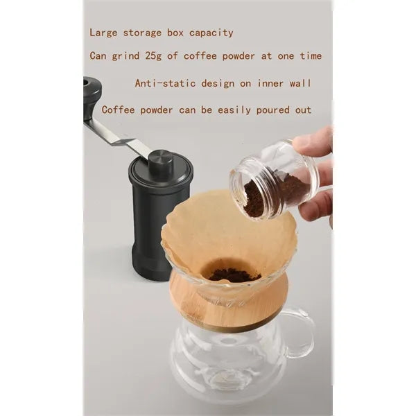 Portable manual coffee grinder