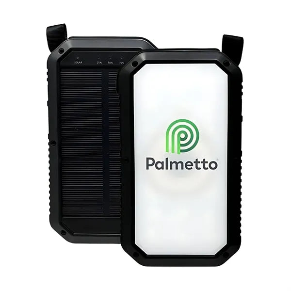 Solar Power Bank with Hard Shell Case