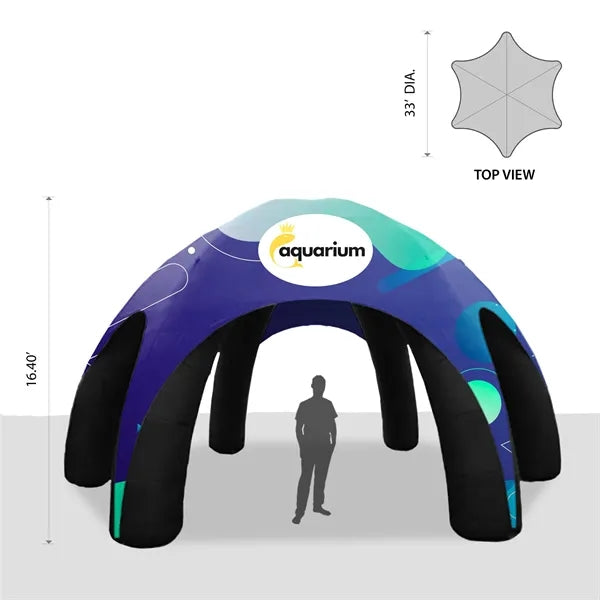 33' Custom Inflatable Spider Tent with 6 legs with Canopy