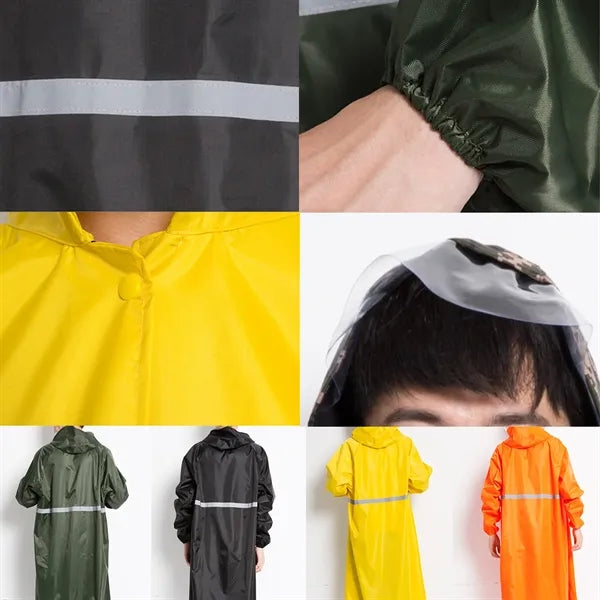 Lightweight Outdoor Travel Thickened Long Raincoat