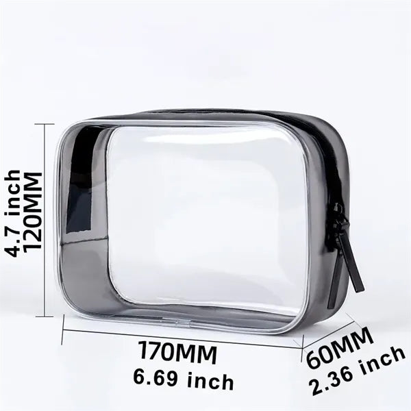 PVC Transparent Cosmetic Bag with Zipper