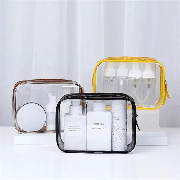 PVC Transparent Cosmetic Bag with Zipper