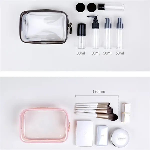 PVC Transparent Cosmetic Bag with Zipper