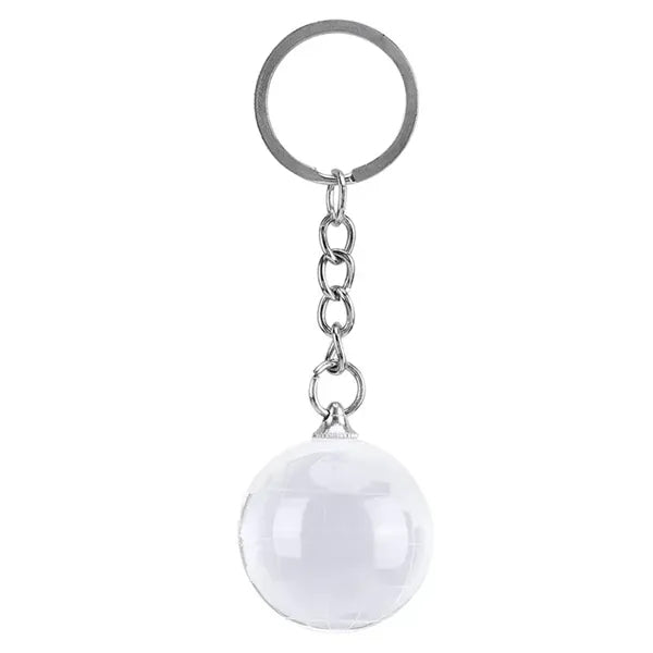 3D Crystal Globe KeyChain