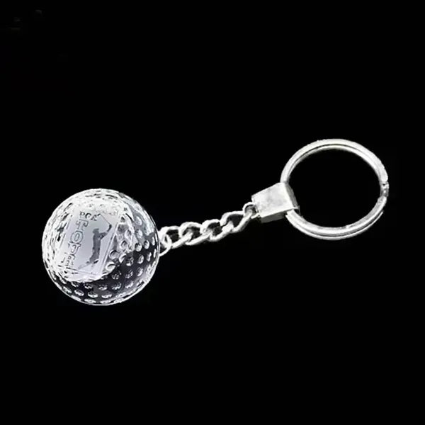 3D Crystal Globe KeyChain