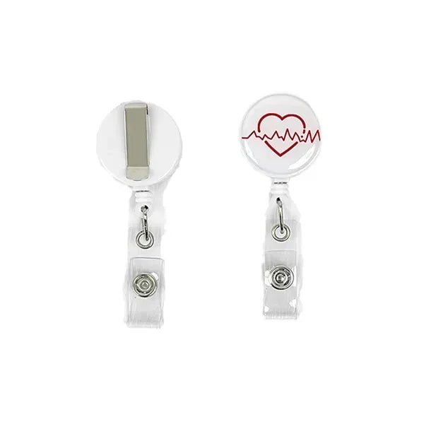 Round Retractable Badge Holder