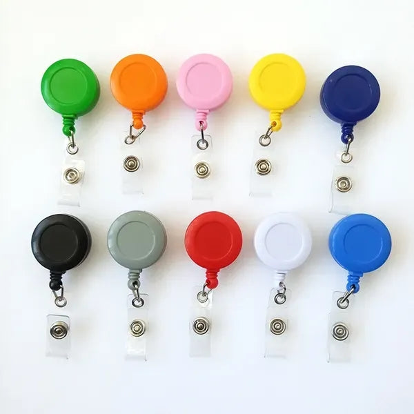 Round Retractable Badge Holder