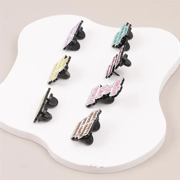 Letter Brooch Metal Badge Corsage Pin Anti-slip Buckle