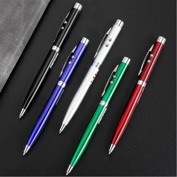 5-In-1 LED Stylus Laser Pointer Touch Screen Ballpoint Pen