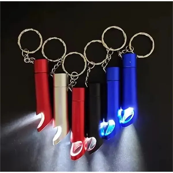 Bright Aluminum LED Flashlights Keychain For Travel