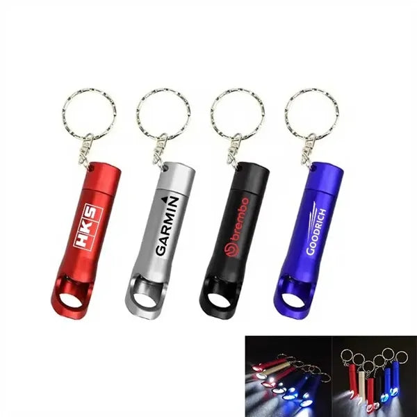 Bright Aluminum LED Flashlights Keychain For Travel