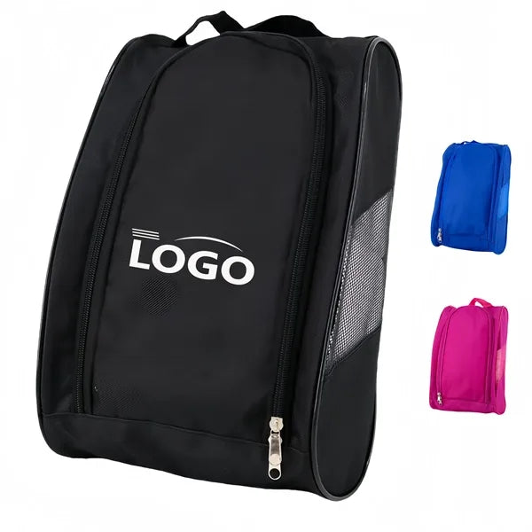 Waterproof Oxford Cloth Shoe Bag with Zipper and Ventilation