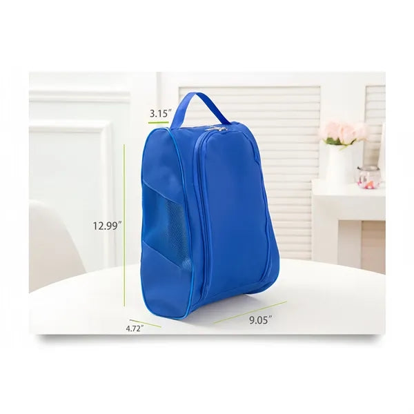 Waterproof Oxford Cloth Shoe Bag with Zipper and Ventilation