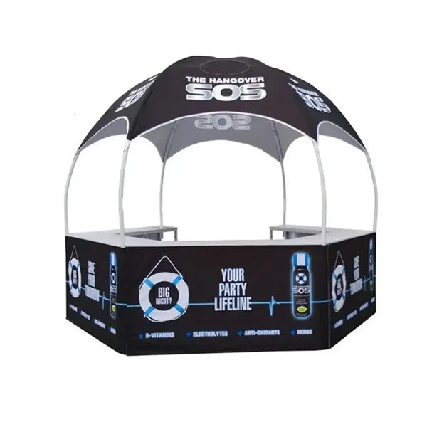 Printing Advertising Trade Show Hexagon Kiosk Tent