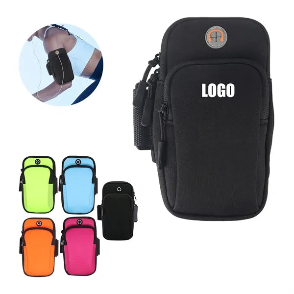 The New Running Armband Can Be Customized With A Logo .