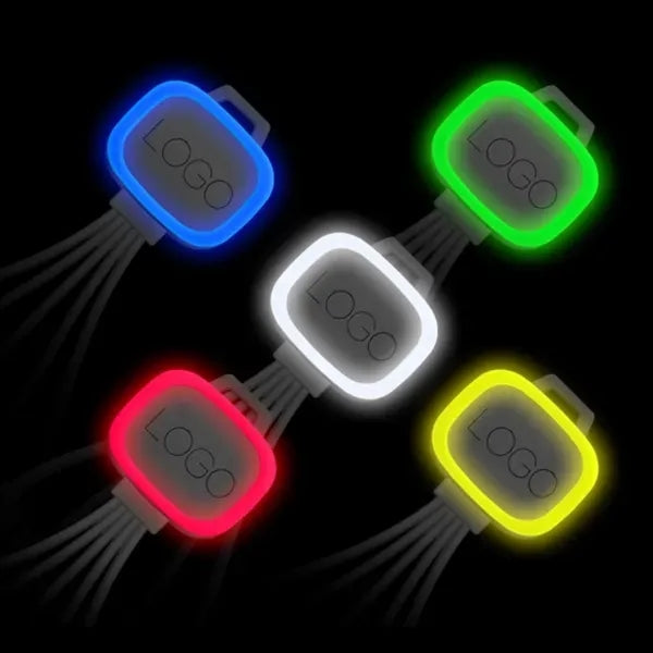 5 In 1 USB Charging Cables with luminated LED lighting