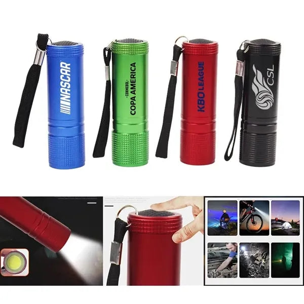 LED Mini COB Flashlight For Outdoor Travel with Keychain