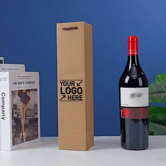 Kraft Wine Paper Shopping Bag
