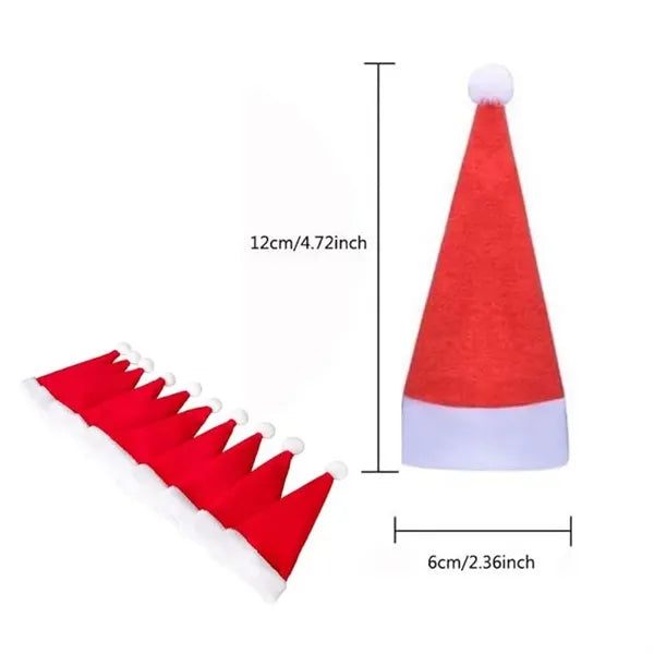 Santa Hat Fork Spoon Knife Storage Bag