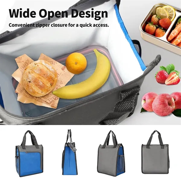 Oxford Cloth Insulated Lunch Tote Bag