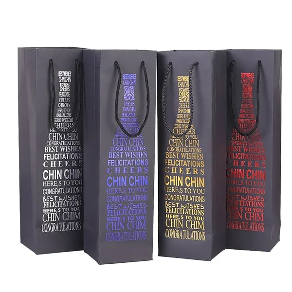 Double Single Kraft Paper Wine Bags