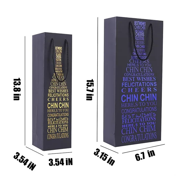 Double Single Kraft Paper Wine Bags