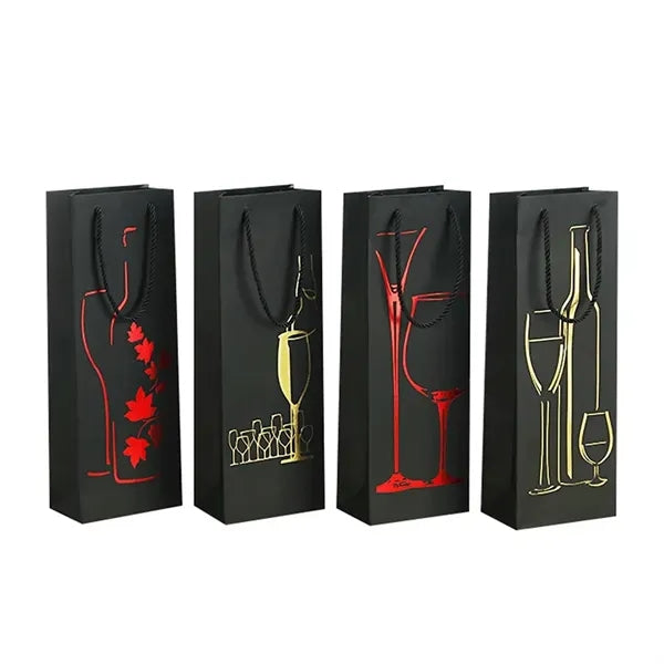 Double Single Kraft Paper Wine Bags