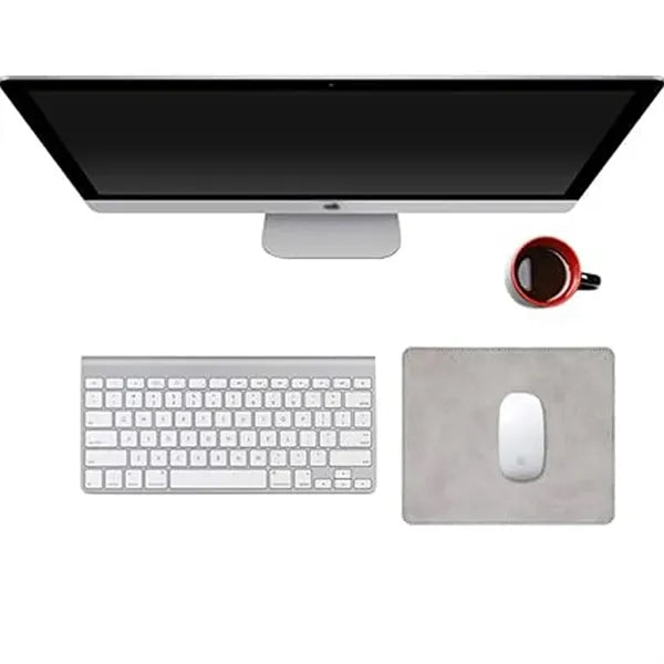 Non-Slip Rubber Base Leather Mousepad