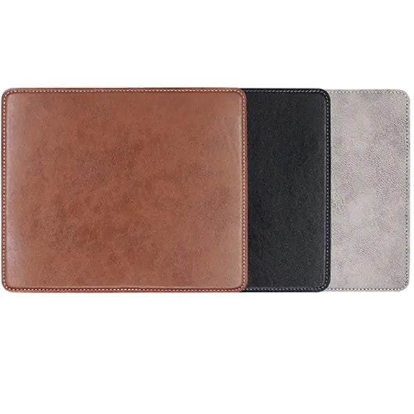 Non-Slip Rubber Base Leather Mousepad