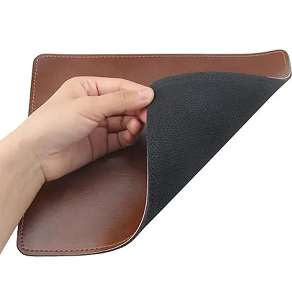 Non-Slip Rubber Base Leather Mousepad