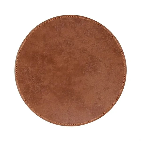 Non-Slip Rubber Base Leather Mousepad