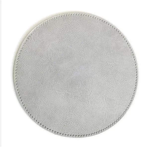 Non-Slip Rubber Base Leather Mousepad