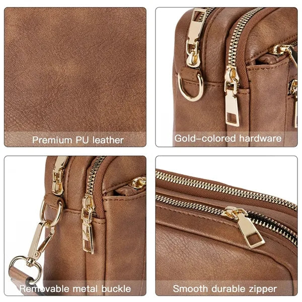 Leather Fanny Pack Waist Shoulder Crossbody Bags