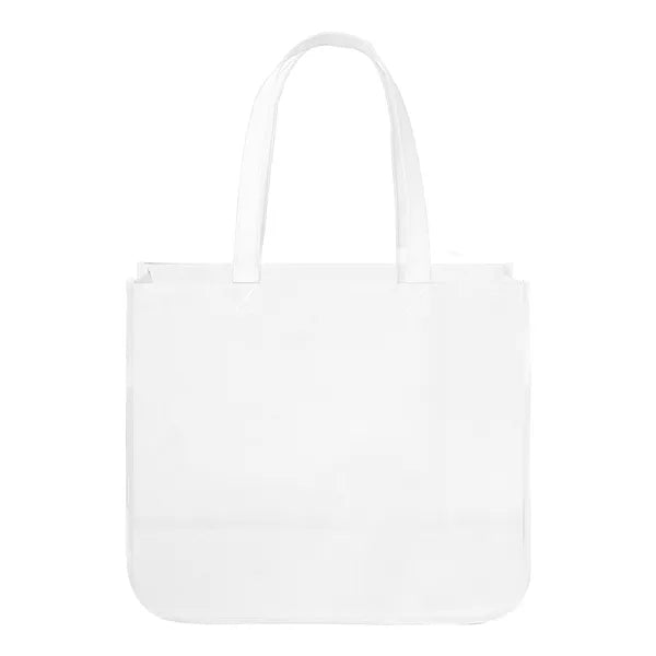 Full Color Laminated Curved Bottom Shopping Tote Bag