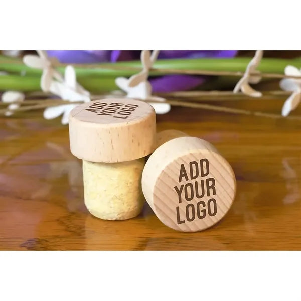 Wine Stoppers With Logo Wooden