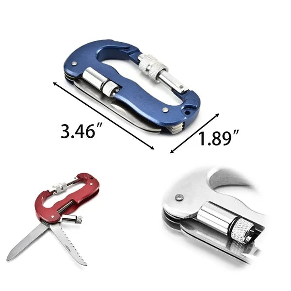 Portable Multifunctional Mountain Carabiner Key Chain