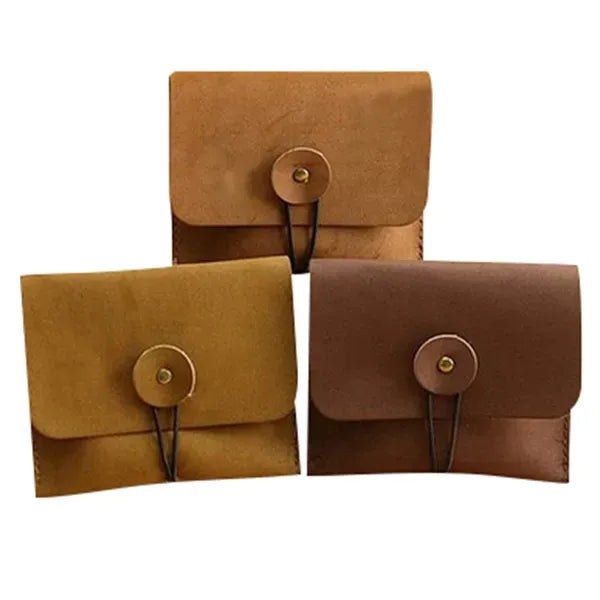 Vintage Velour Leather Coin Purse Wallet