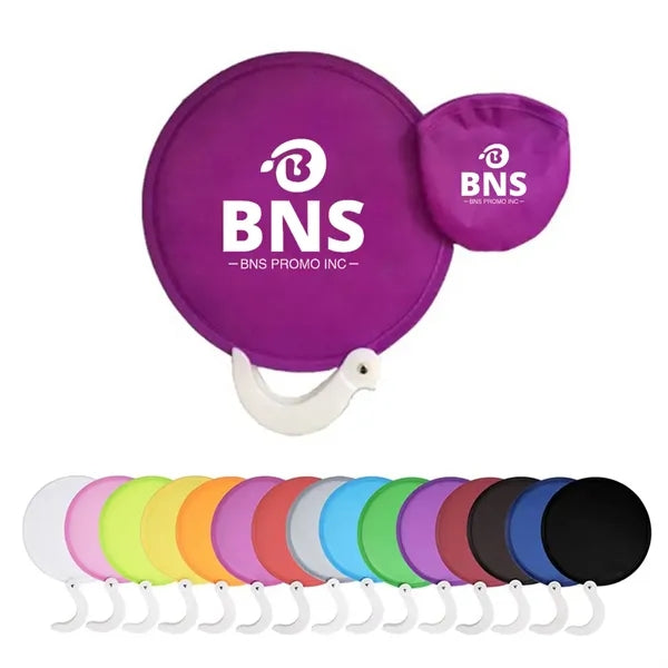 Foldable Collapsible Pocket Round Nylon Hand Fans