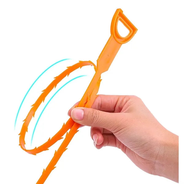 Flexible drain cleaner for efficient sink cleaning