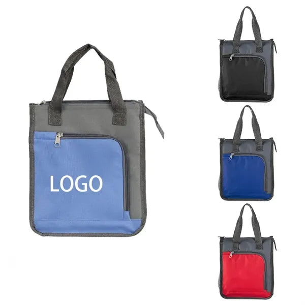 Insulated Oxford Zippered Lunch Box Bag