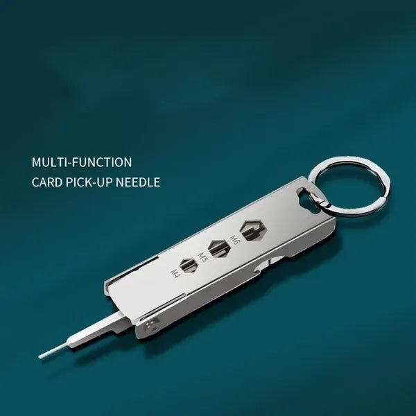 Multifunctional Card Removal Pin Keychain