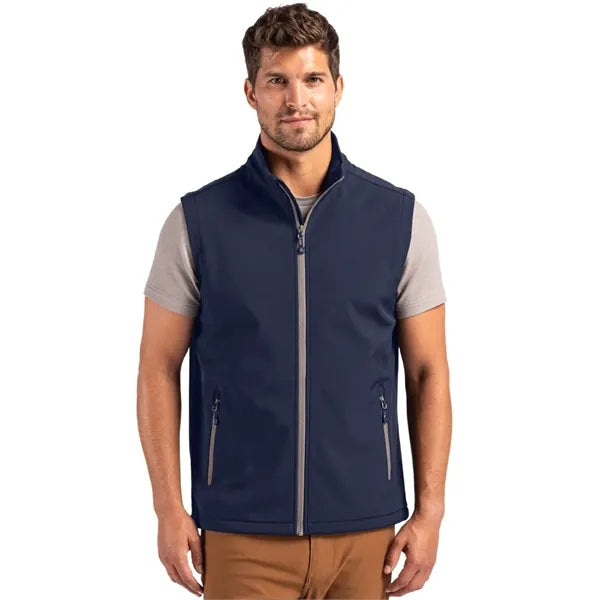 Clique Tempo Recycled Stretch Softshell Mens Full Zip Vest