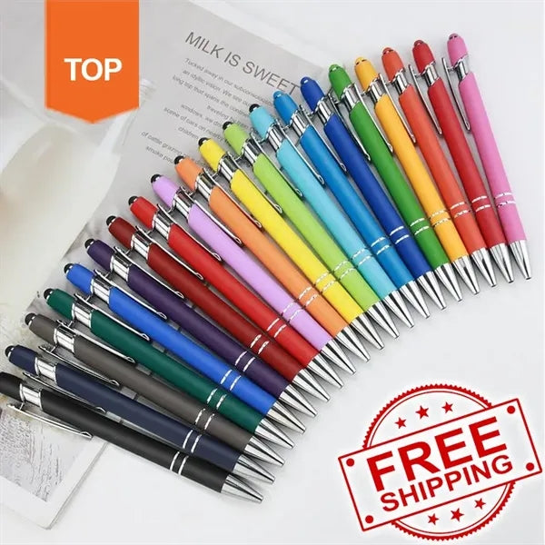 STEPABC Metal Click Touch Stylus Ballpoint Pen