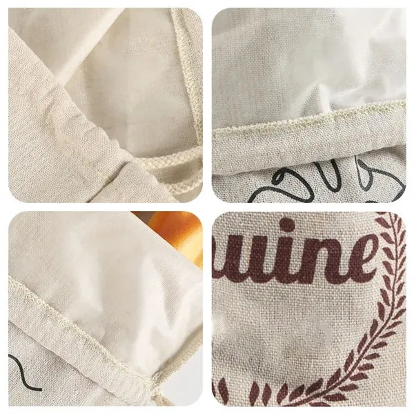 Large Linen Bread Bag