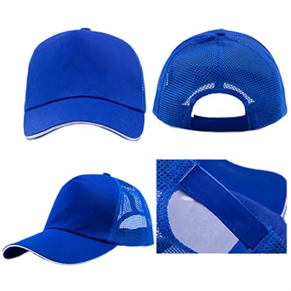 5 Panel Cotton Mesh Baseball Cap
