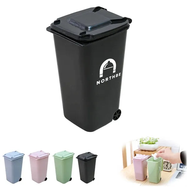 Mini Office Exquisite Garbage Trash Bin Pen Holder